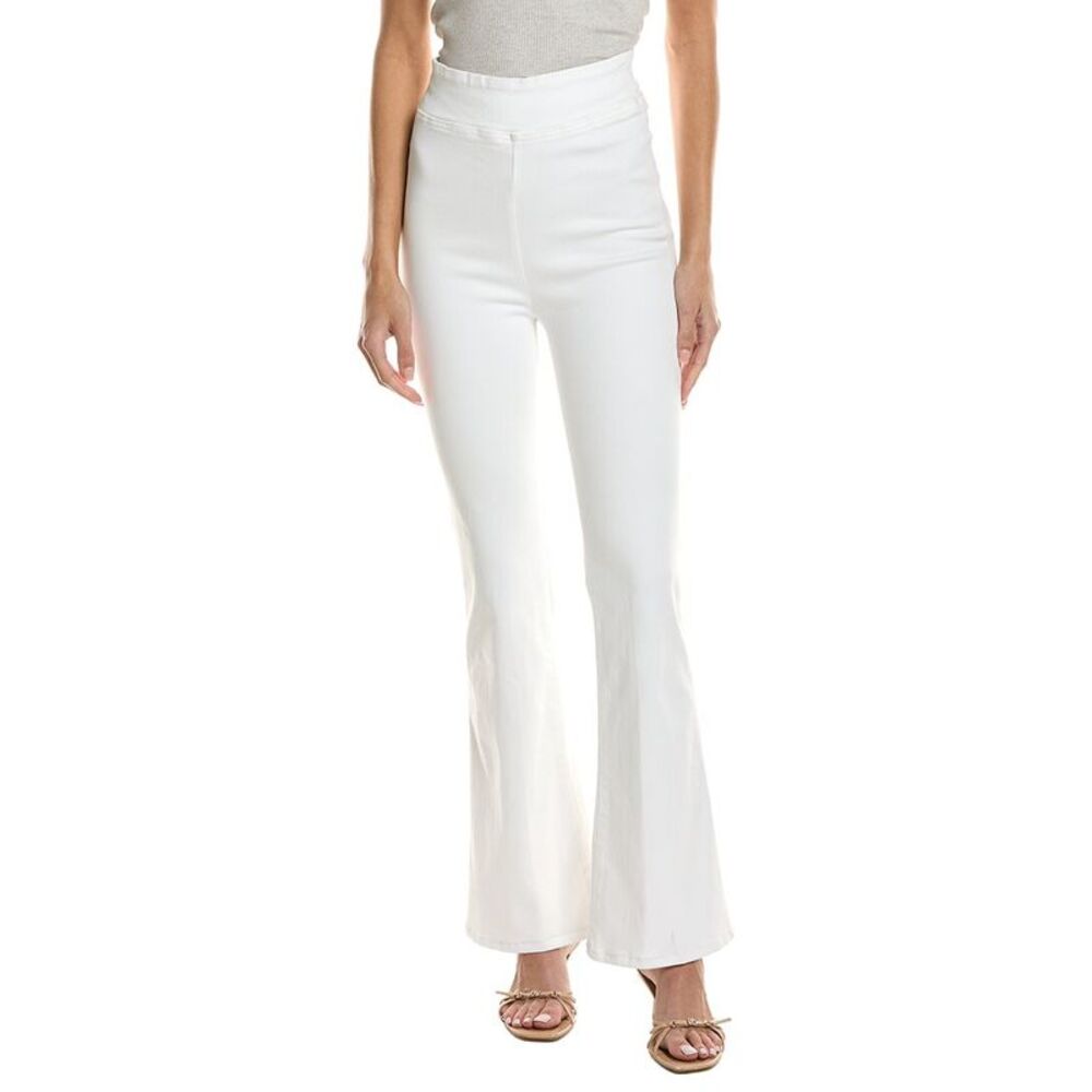 Frame Denim Womens The Jetset White Flare Jean, White